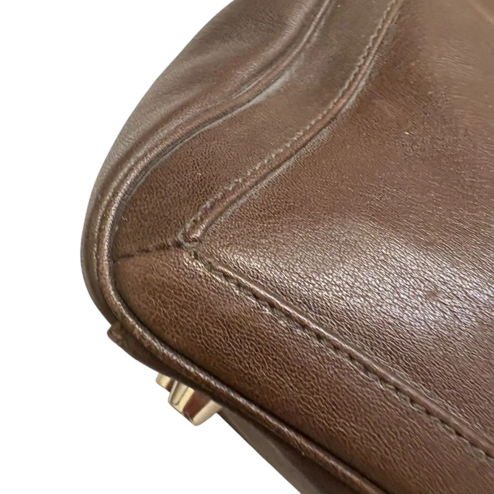 Coach Vintage Brown leather Bonnie’s Legacy 9421 Small Zip Satchel bag RARE